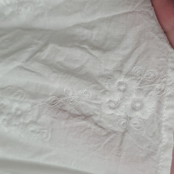 Torrid 2X white fit & flare floral embroidered dress with belt and pocke… - Picture 4 of 8